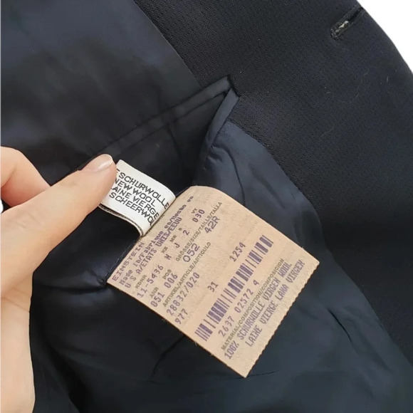 Hugo Boss Navy 100% Wool Blazer 42R - Picture 3 of 4